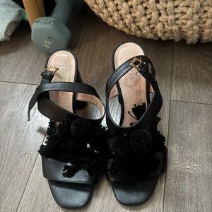 Kate Spade Black Tassel Sandals